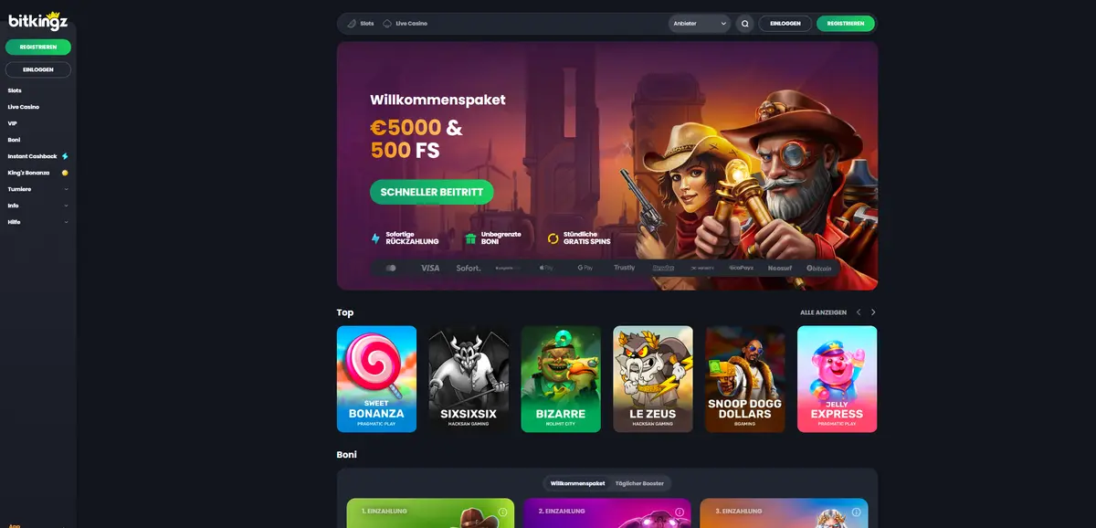Bitkingz Ausländische Online Casino