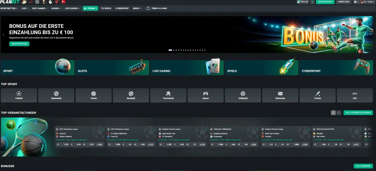 Planbet Ausländische Online Casino