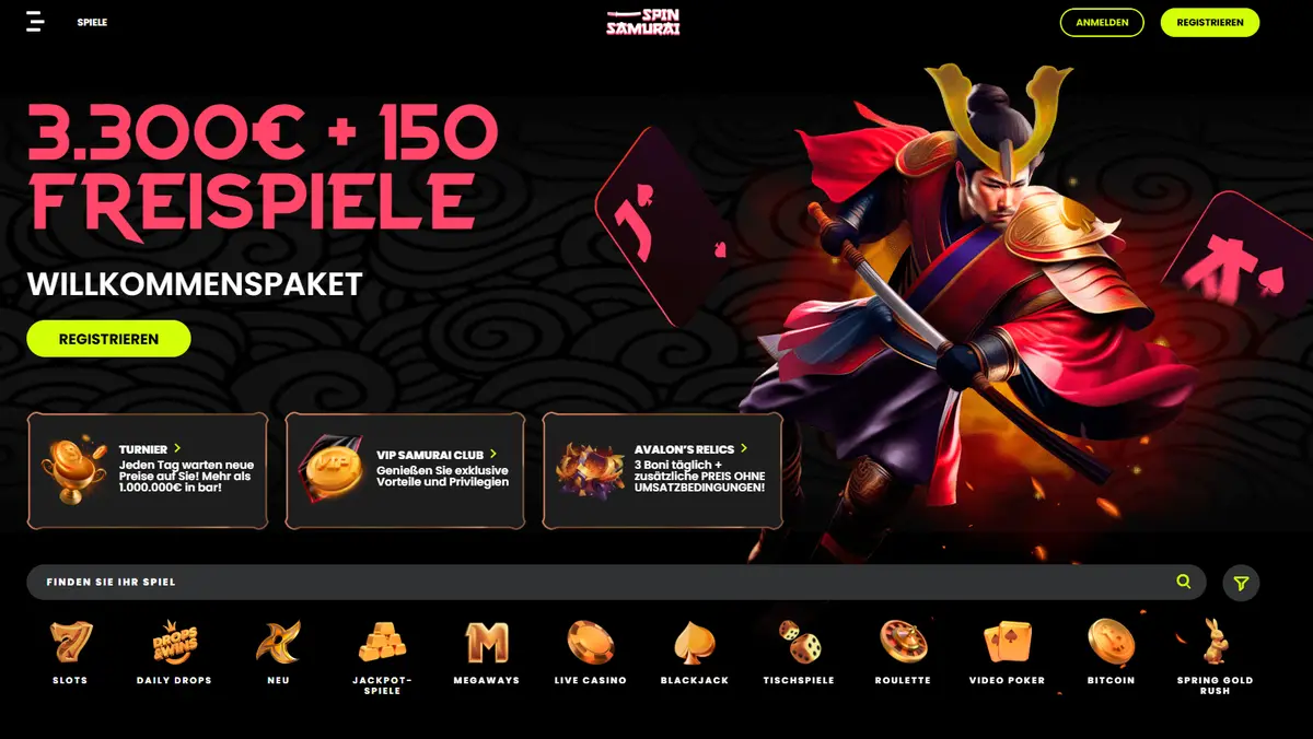 Spin Samurai Ausländische Online Casino